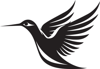 Jewel Wings Hummingbird Emblem Vector Swift Serenade Hummingbird Icon Design