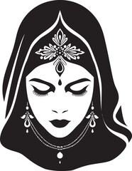 Heritage Hues: Icon of Bride Opulent Occasion: Indian Bride Logo