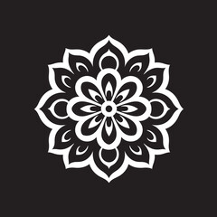 Spiritual Swirls: Mandala Logo Icon Mystic Medallion: Iconic Mandala Emblem