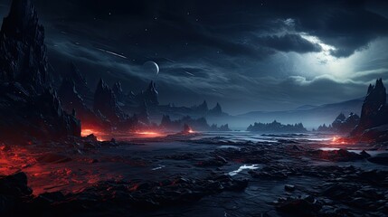 Lava's fiery embrace, a volcanic landscape transformed