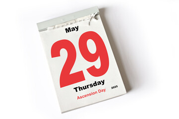 29 .  May 2025 Ascension Day