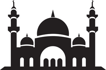 Serene Structure Emblematic Mosque Icon Sacred Silence Mosque Iconic Emblem