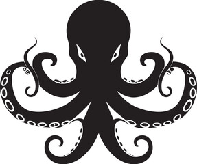 Deep Dive Designs Octopus Logo Design Inked Imagery Emblematic Octopus Icon