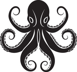 Marine Mosaic Octopus Logo Design Tentacle Treasures Emblematic Icon