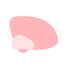 Irregular blob modern shape vector illustration 