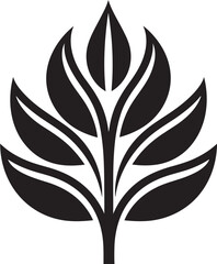 Lush Life Emblematic Plant Icon Botanical Beauty Logo Vector Icon