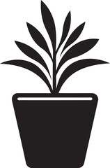 Garden Growth Logo Vector Icon Sustainable Splendor Plant Emblem Design