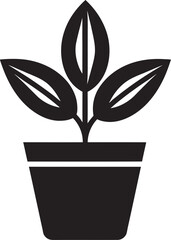 Lush Life Iconic Plant Vector Botanical Beauty Plant Logo Design