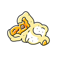 popcorn snack food color icon vector. popcorn snack food sign. isolated symbol illustration