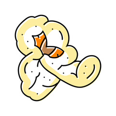 popcorn white pop color icon vector. popcorn white pop sign. isolated symbol illustration