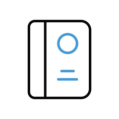 Passport Icon vector stock illustration