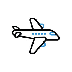 Airplane Icon vector stock illustration