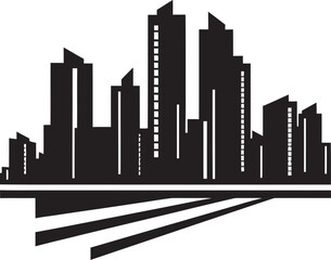 Obraz premium Prime Properties: Iconic Estate Emblem Metro Matrix: Real Estate Logo Vector