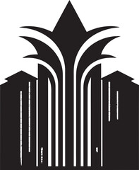 Residential Radiance: Iconic Property Emblem Architectural Affinity: Estate Logo Design
