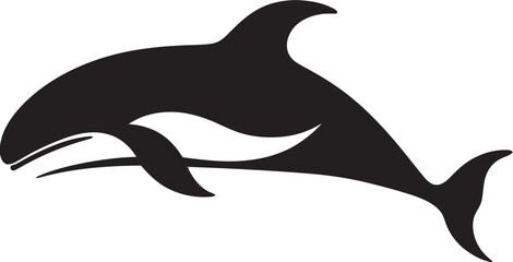 Sublime Surge Whale Logo Design Azure Anthem Emblematic Whale Icon
