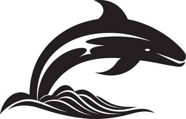 Maritime Muse Logo Vector Icon Aquatic Anthem Whale Emblem Design