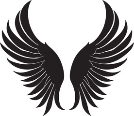 Heavenly Halo: Emblem of Wings Serene Seraph: Iconic Angel Design