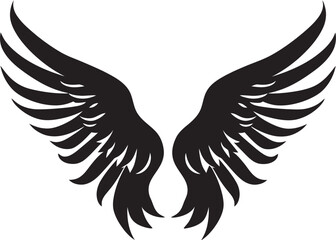 Graceful Guardian: Angelic Icon Cherubic Charm: Wings Icon Design