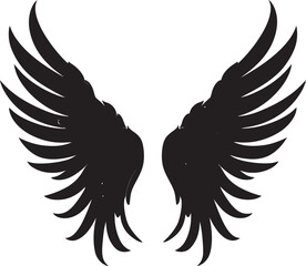 Heavenly Halo: Emblem of Wings Serene Seraph: Iconic Angel Design