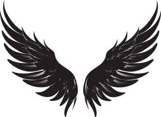 Ethereal Elegance: Angel Icon Design Heavenly Halo: Emblem of Wings