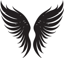 Heavenly Halo: Emblem of Wings Serene Seraph: Iconic Angel Design