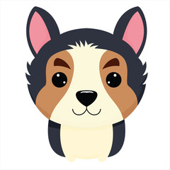 Adorable Dog: A Modern Cartoon Illustration.