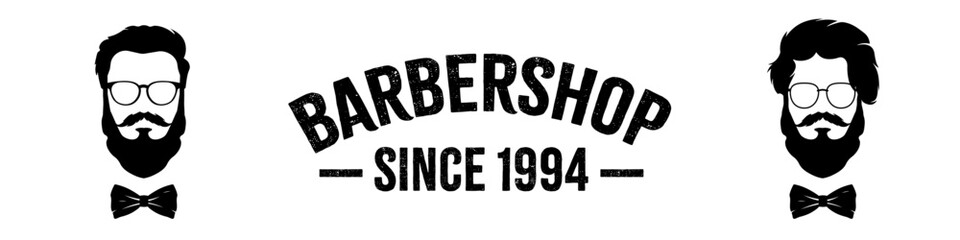 Barbershop vector banner. Barbershop logotype.