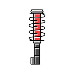 shock absorber car mechanic color icon vector. shock absorber car mechanic sign. isolated symbol illustration