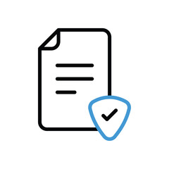 Travel Insurance Icon vector stock illustration