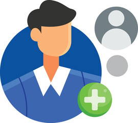 businessman user icon