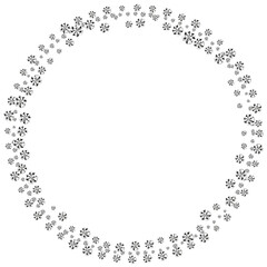 Diamond decoration jewellery in circle
