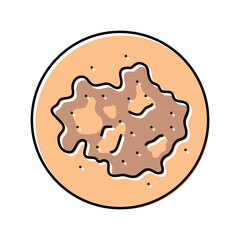 skin discoloration disease symptom color icon vector. skin discoloration disease symptom sign. isolated symbol illustration