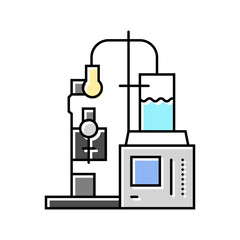 corrosion testing materials engineering color icon vector. corrosion testing materials engineering sign. isolated symbol illustration