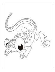 Reptiles Coloring Book Pages for Kids