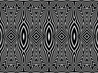 Wave design black and white. Digital image with a psychedelic stripes. Argent base for website, print, basis for banners, wallpapers, business cards, brochure, banner. Line art optical