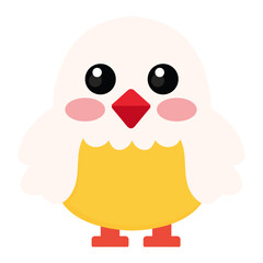 Whimsical Cartoon Chick: A Playful Illustration.