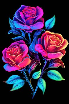 A beautiful illustration of roses