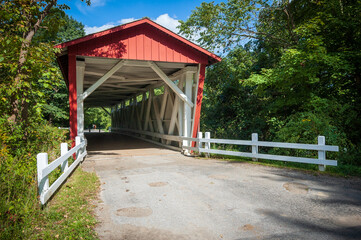 Everett Covered Bridge at Cuyahoga Valley National Park in Ohio