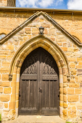 Fototapeta premium External view at St Peter & St Paul's Abington Church in Northampton, England, UK