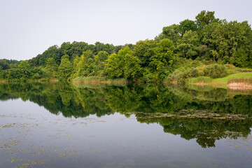 The Cuyahoga River at Cuyahoga Valley National Park in Ohio