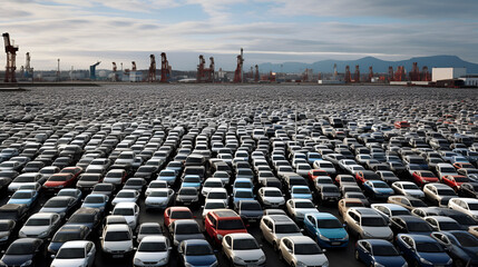 Fototapeta premium cars exports