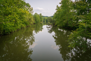 The Cuyahoga River at Cuyahoga Valley National Park in Ohio