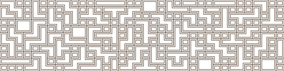 Seamless geometric pattern of multicolored squares and arbitrary shapes. A template for textures, textiles, simple backgrounds and creative ideas