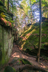 The Ledges Trail at Cuyahoga Valley National Park in Ohio