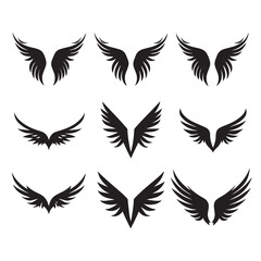 Fototapeta na wymiar Wings icon vector illustration. wings angel icon