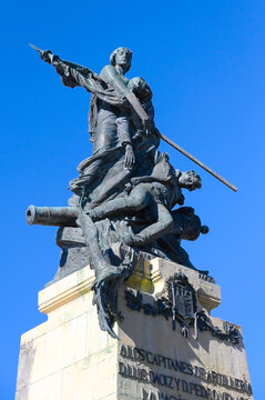 Art Monument to D. Luis Daoiz y Dom Pedro Velarde in Segovia, Spain