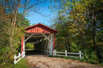 Everett Covered Bridge at Cuyahoga Valley National Park in Ohio