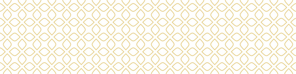 Seamless gold pattern on a white background. Golden weave. Illustration for backgrounds, banners, advertising and creative design