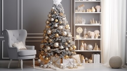 Christmas Tree In The home Christmas interior Decorator