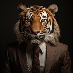 Tiger in costume